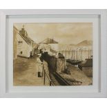 Andrew WATTS (British b.1947) Old Newlyn Circa 1900, Gicleé print, Titled & signed on certificate