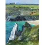 Elaine OXTOBY (British b.1957) Secret Cove, Oil on board, Signed lower right, Titled verso, 12" x 9"