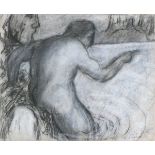 Ivan BRAY (British b.1967) Sussana with Elders, Pencil drawing, Signed & titled the accuser lower