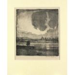 Leslie Moffat WARD (British 1888-1978) Twilight After the Storm, Lithograph, Signed and dated in