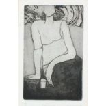 John EMANUEL (British b. 1930) Resting, Etching, Signed, titled and numbered 10/30 in pencil, 9.