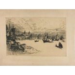 Francis SEYMOUR-HADEN (British 1818-1910) Greenwich Reach, Etching, Signed and dated 1879, Unframed,