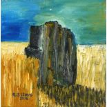 Reginald J. LLOYD (British b.1926) Abstract - Outcrop, Oil on board, Signed & dated 2010 verso,