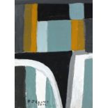 Reginald J. LLOYD (British b.1926) Untitled Abstract, Oil on board, Inscribed with artist's