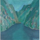 Jim WHITLOCK (British b. 1944) Fiordland, Oil on canvas, Signed and dated '18 lower right, signed