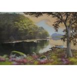 John Baragwanath KING (British 1864-1939) Innisfallen Island - Killarney, Watercolour, Signed