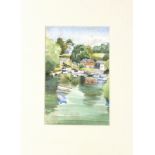 Janet BAILEY (British 20th/21st Century) Port Navas, Watercolour, Signed lower left, 8.75" x 5.5" (