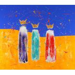 Chris BILLINGTON (British b.1955) We Three Cosmic Kings, , Titled, signed & dated 2012 verso, 36"