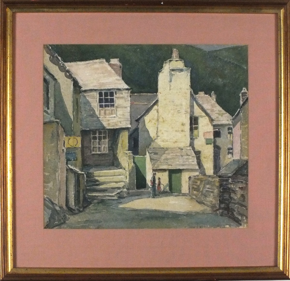 Henry Samuel MERRITT (British 1884-1963) St Ives - Cornwall, Watercolour, Signed with initials lower - Image 2 of 2