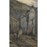 Terrick John WILLIAMS (1860-1939) Carrying the Catch in a Quiet Street, Oil on canvas, Signed and