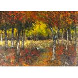 Colin STEVENS (British b. 1950) Autumn Glory, Oil on canvas, Signed lower left, titled verso, 19.25"