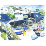 Jessica BRIGHT (British b.1950) Checking the Boats, Giclée print, Titled & signed on label verso,