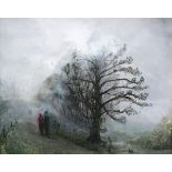 Michael BROBSON (British 20th/21st Century) Morning Mist, Acrylic on board, Signed lower right, 13.