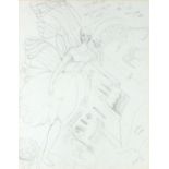 Ponkle FLETCHER (British 1934-2012) Claude & Flying Angle, Pencil preparatory sketch, Signed and