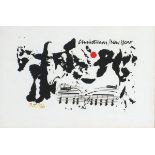 Alexander MACKENZIE (British 1923-2002) Christmas/New Year Card 1995/96, Lithograph, Inscribed