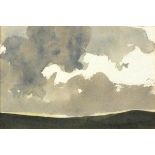 John MILLER (British 1931-2002) Landscape - Storm Clearing, Watercolour, Signed & dated '73 in
