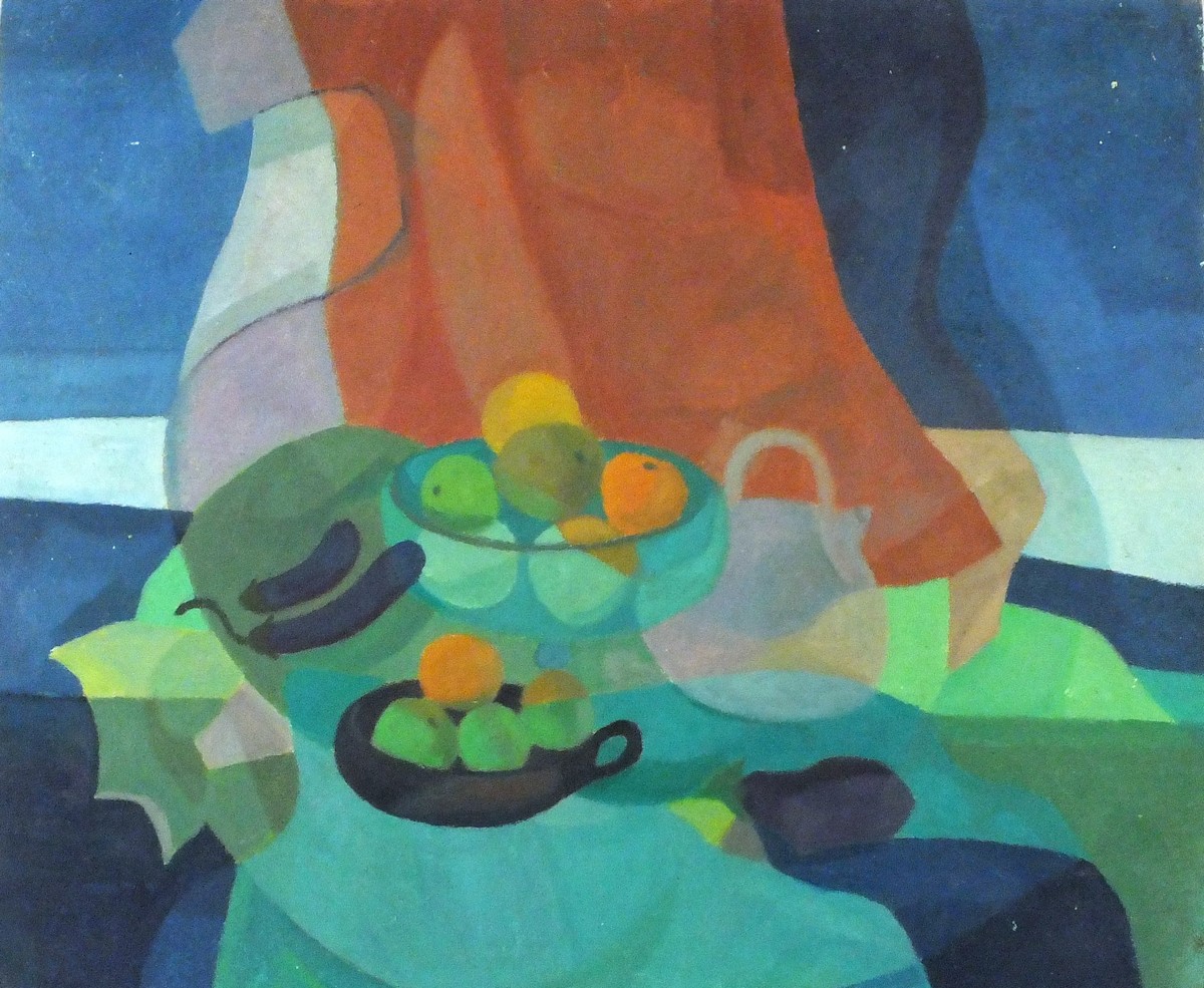 Horas KENNEDY (British 1917-1997) Still life with Oranges, Oil on board, Signed verso, 20" x 24" (