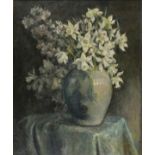 Clare ATWOOD (British 1866-1962) Spring Flowers in a Vase, Oil on canvas, Signed and dated 1914