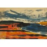Reginald J. LLOYD (British b.1926) Orange Estuary, Watercolour, Titled, signed & dated 1967 verso,