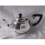 Arts and craft's teapot with textured sides 10” over handle Ches. 1908 By HEB 510g