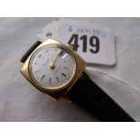 Bulova ladies gilt automatic wrist watch