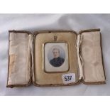 Silver gilt framed rectangular miniature Lon. 1909