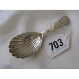 Georgian OE pattern caddy spoon Lon. 1792 by CS&WF 12g