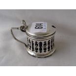 Pierced mustard pot with BGL. Birm 1923