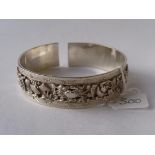 Chinese silver bangle