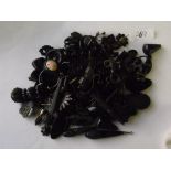 Bag of black jewellery