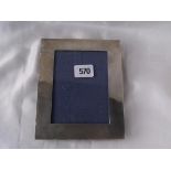 Rectangular photo frame 7” high Birm. Sheff 1908 By S&H