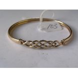 9ct bangle 4.7g