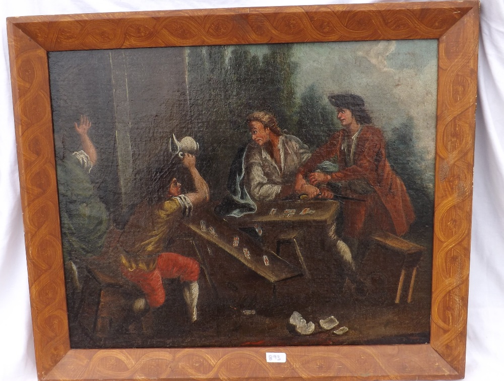 CONTINENTAL SCHOOL – The card players 16 x 20