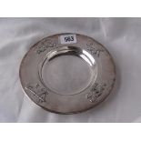 Child's nursery plate decorated with figures sterling