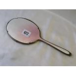 Opalescent enamelled hand mirror Birm. 1938 1719