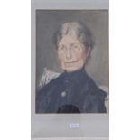 ERNEST G. BEACH 1921 – Head and shoulders of a lady 14 x 9 Signed and dated