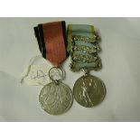 Two Crimea war metals one with bars