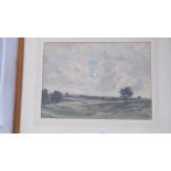 CLAUDE MUNCASTER - Extensive summer landscape. 11 x 15 Signed