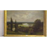 J. LEWIS - The Thames from Richmond Hill 20 x 30 Signed