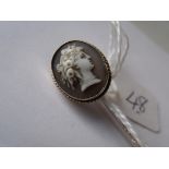 9ct cameo stick pin