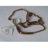 Fancy link 9ct neck chain 7g