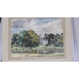 ANDREW JOHNSON – Powderham Castle from the park 14 x 18 Signed and unframed