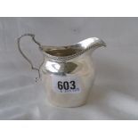 Georgian style plain helmet cream jug. Birm 1925 80g