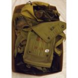 Quantity of American map case and gas mask