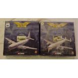 Two boxed Corgi models of A Boeing C-97G and a Lockhead Constellation USAF
