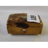 Victorian tortoiseshell patch box 2.5” wide