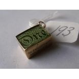 9ct one pound note charm