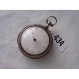 Pair case silver pocket watch by Conway