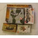 Five Boxed air fixed kit's trucks and planes