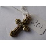 9ct stone set cross